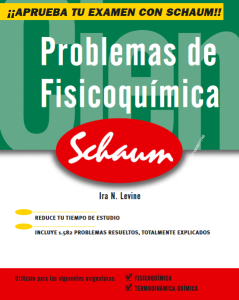 Problemas De Fisicoquímica 5Ed Serie Schaum - Solucionario | Libro PDF
