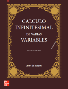 Cálculo Infinitesimal De Varias Variables 2Ed  - Solucionario | Libro PDF