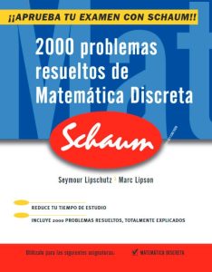 2000 Problemas De Matemática Discreta Serie Schaum - Solucionario | Libro PDF