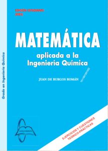 Matemática Aplicada a la Ingeniería Química - Solucionario | Libro PDF